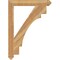 Ekena Millwork Merced Arts & Crafts Rough Sawn Bracket, Western Red Cedar, 4"W x 32"D x 44"H BKT04X32X44MRC03RWR - alternate 3